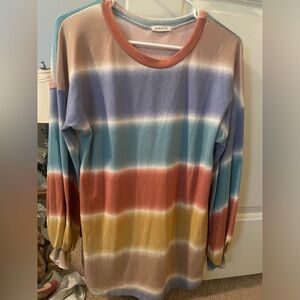Viamor Striped Top. Super cute. Small.